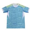 Mens Bamboo Fiber Soccer Jersey Short Sleeve Away Kit Light Blue Football Shirt