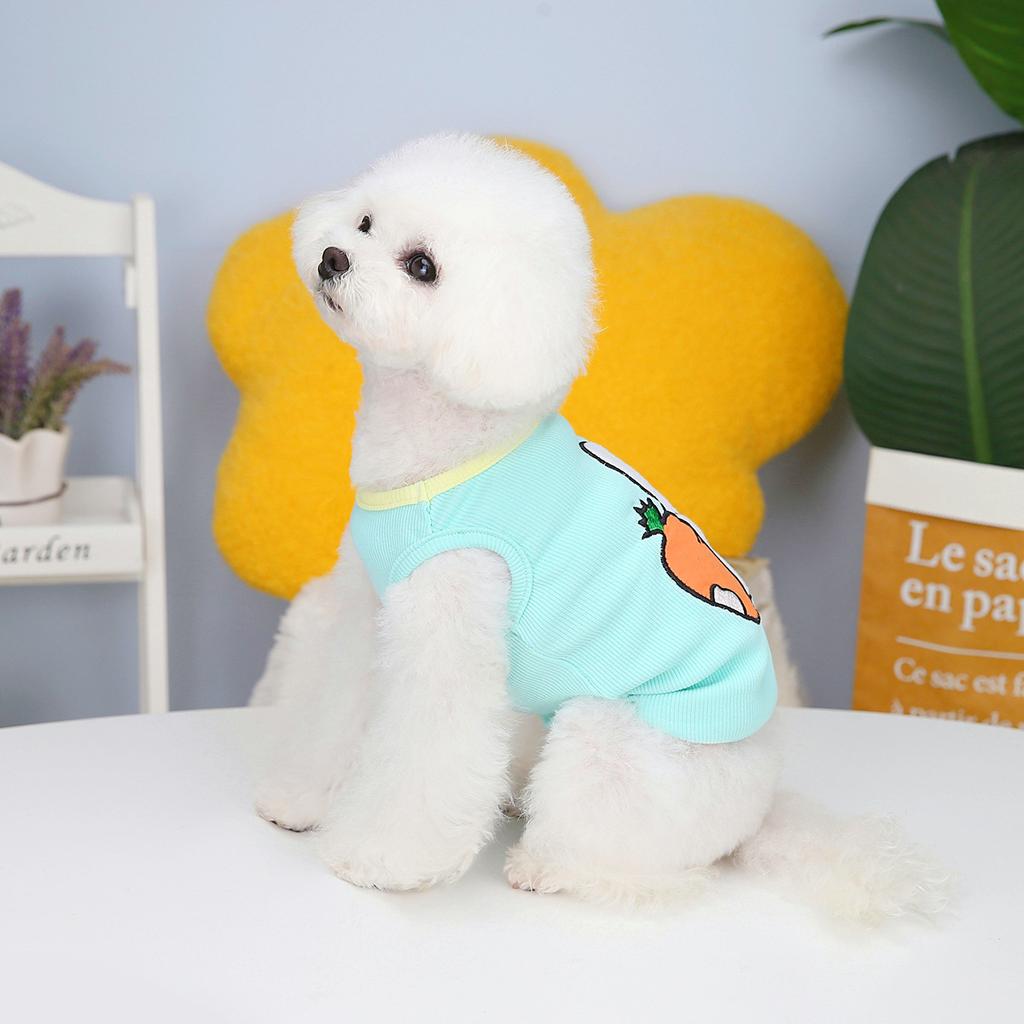 2023 Одежда для домашних животных, весенняя и летняя одежда для щенков, плюшевая одежда, жилет с кроликом, одежда для домашних животных, оптовая продажа, одежда для домашних животных, свитер для собак