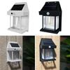 Yousheng Solar Wall Light 3 Lighting Modes IP65 Waterproof Automatic On/Off Wireless Motion Sensor Lamp Outdoor Garden Light