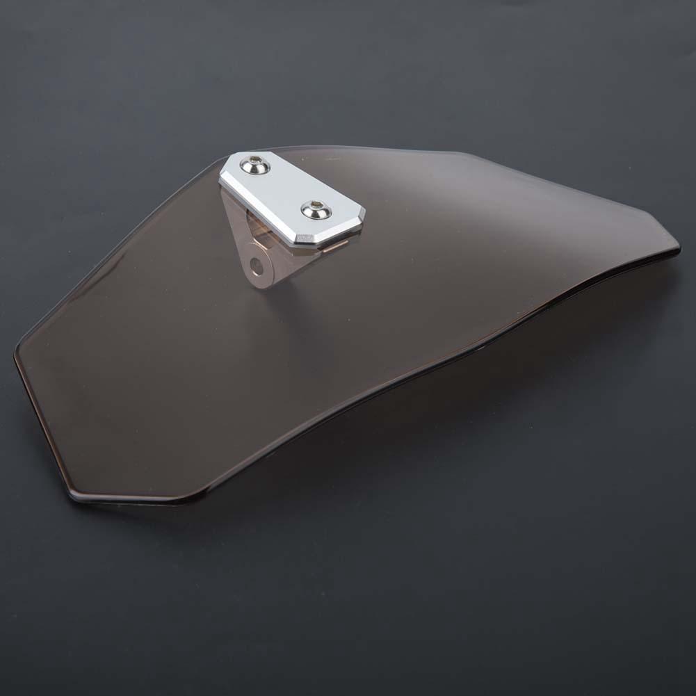 Universal Motorcycle Adjustable Windscreen Wind Deflector Windshield (Tawny)