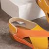 Женские римские сандалии Matsuda Summer с толстой подошвой и юбкой Casual Open Toe Universal Beach Cool