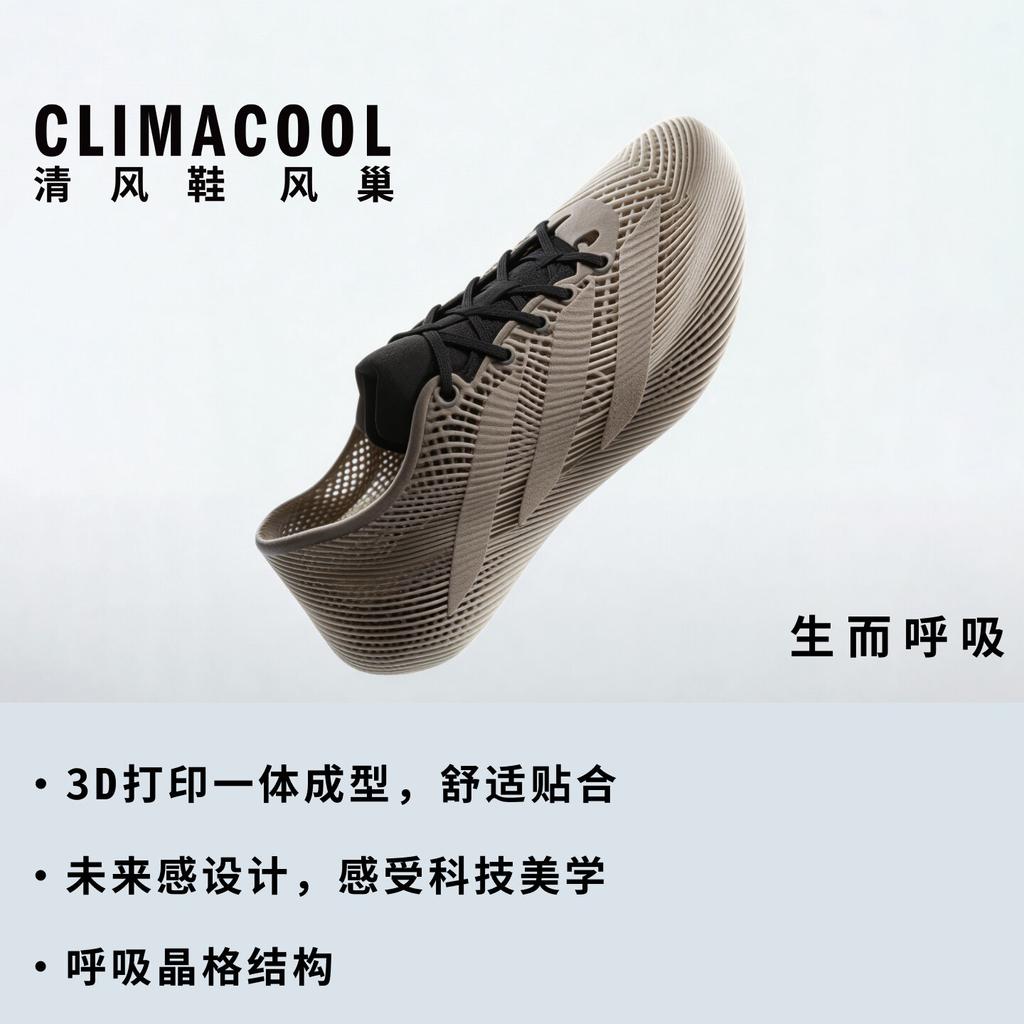 adidas Climacool 4D Шнуровка Серый Черный