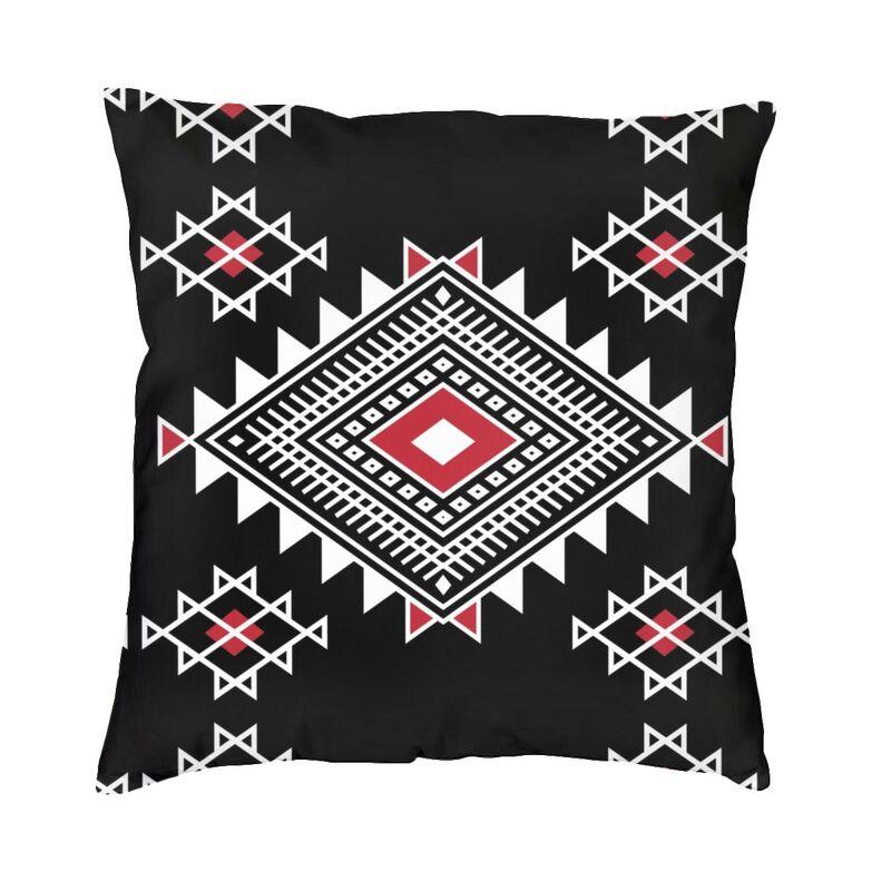 Amazigh Kabyle Berber Motifs Throw Pillow Case Bedroom Decoration Morocco Africa Geometric Cushion Cover Sofa Chair Pillowslip