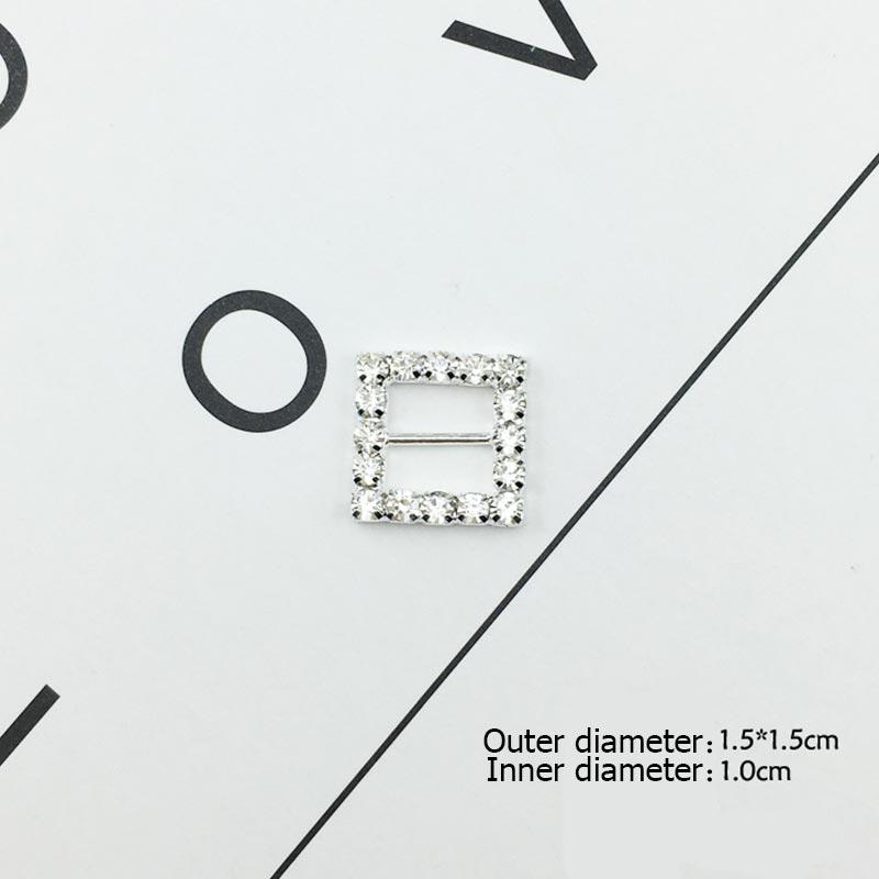 Fashion 10PCS/Set Hairband Making Hot Sale Girls Hair Accessories Card Decoration Women Rhinestone Buckles DIY Popular Wedding Metal