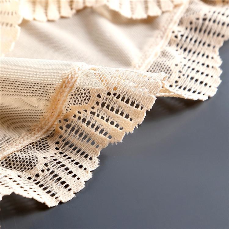 Lace Panties Mesh Breathable Seamless Low Waist Solid Color Briefs Sexy Transparent Women's Underwear