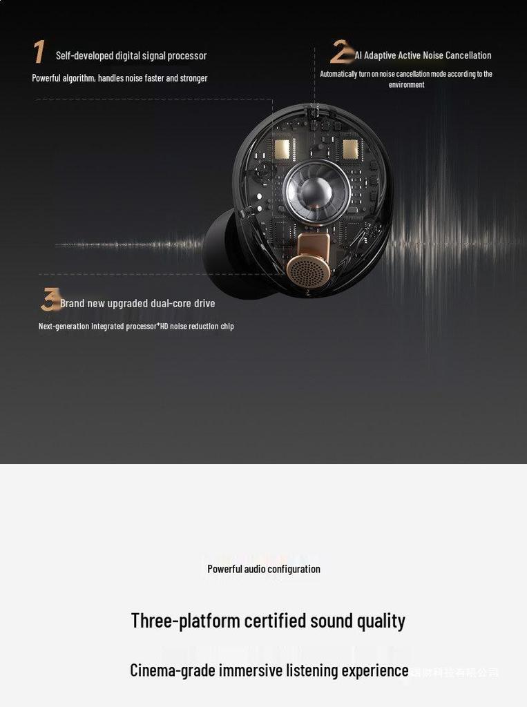 Huaqiangbei 2026 XM5 Bluetooth Earbuds: Government-Subsidized, True Noise-Cancelling, Bone Conduction, Wireless, High Sound Quality.