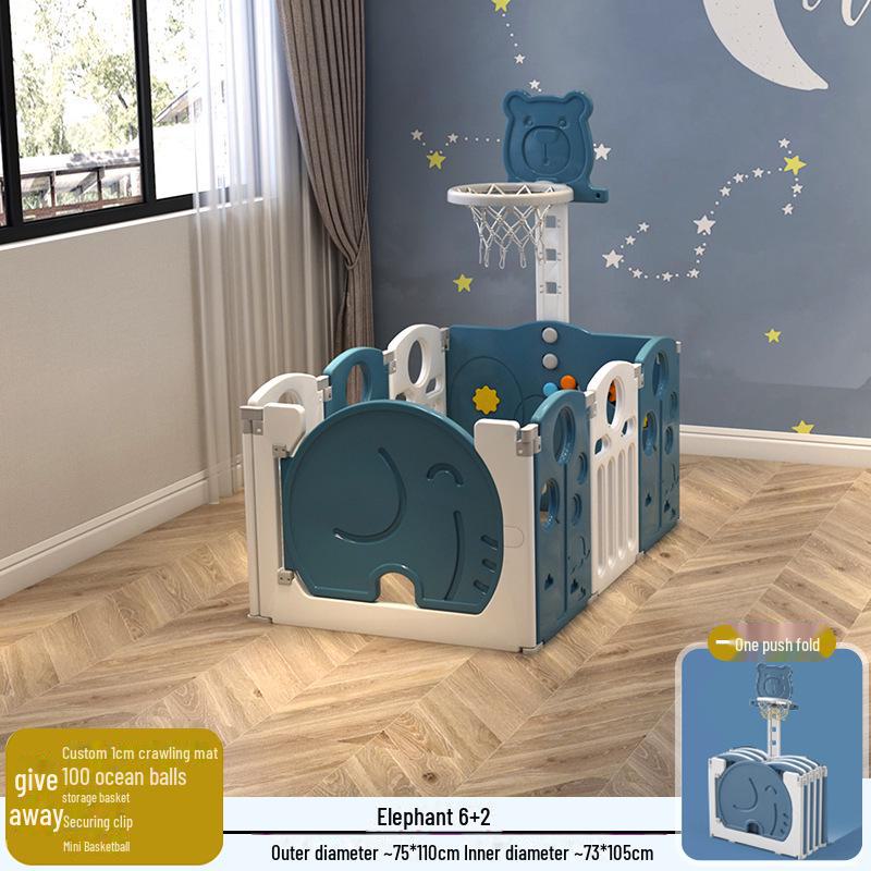 Детский безопасный складной манеж с ковриком для ползания для младенцев и малышей