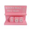 Book Read Counter Bookshelf Decoration Handmade Acrylic Book Read Counter This Year Tracker Reading Challenge Tracker Book Lovers Gift