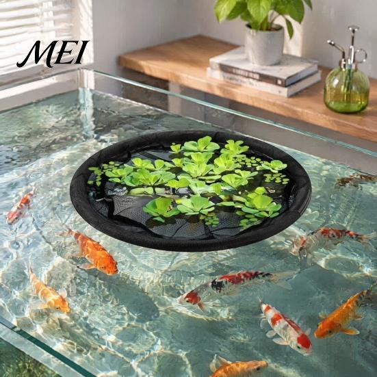 Floating Plant Corral Pond Planter, Fish Barrier Netting, Protector, 18" Protection for Plants 24" 31" Ring, Mesh Garden Ponds, Aquatic Netting