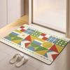Простые Диатомитовые Коврики для Ванной Комнаты Впитывающие Нескользящие Коврики Ковер Коврик для Входа в Душевую Кабину Домашнее Украшение