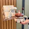 Милая керамическая кружка для торта в подарочной коробке для девочек и лучших подруг - Сувенир на день рождения