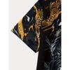 Men's Gold Tiger 3D Printed T-Shirt Casual Short Sleeve Crewneck Top Cool Roaring Wild Animal Graphic Tee Luxury Black Golden Splatter Streetwear