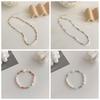 Minority Design Daisy Bracelet Bead Flower Pearls Clavicle Chain Rice Bead Necklace  Decoration