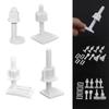 1Pair Seat Cover Plate Replacement Lid Hinge Repair Bolts Bathroom Accessories Screws Washers Set