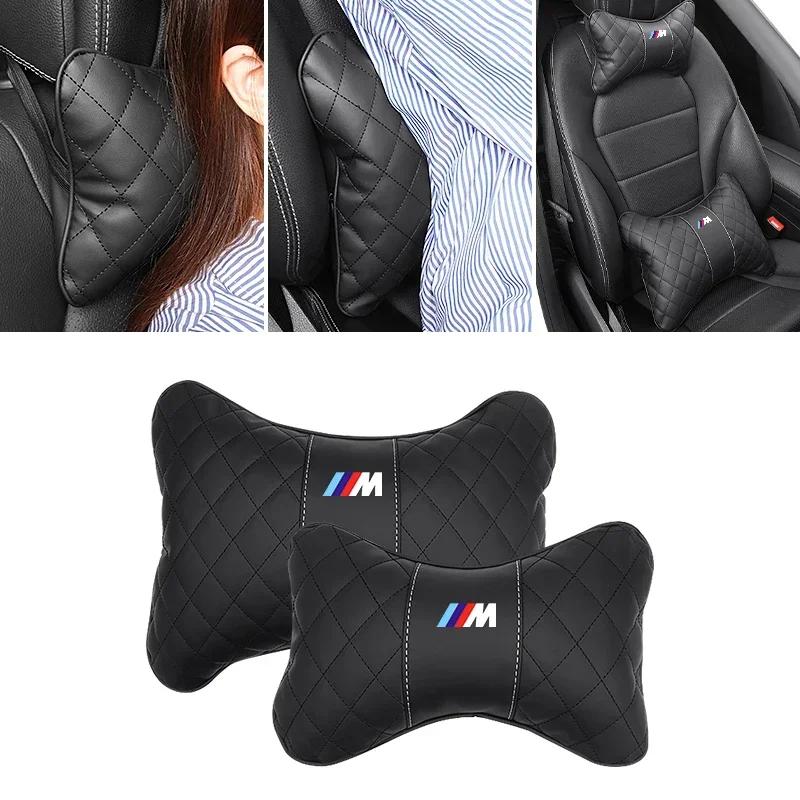 BGLX7 Car Sticker 2025 Hot For BMW Car Logo Headrest Neck Cushion Lumbar Support Memory Foam Pillow For BMW M X1 X3 X5 X6 X7 E30 E90 M