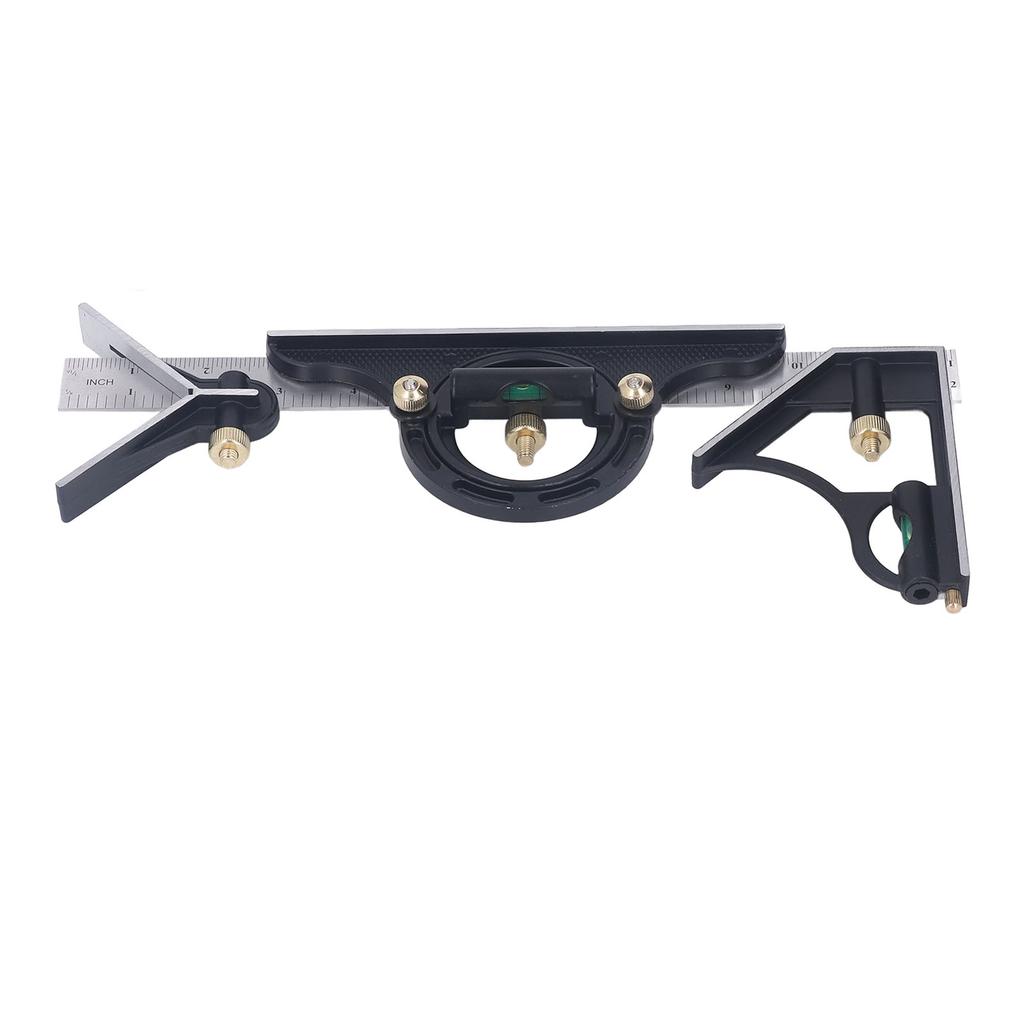 Комбинированный угольник 300 мм Длина Глубина Угломер Линейка из нержавеющей стали Многофункциональный измерительный инструмент