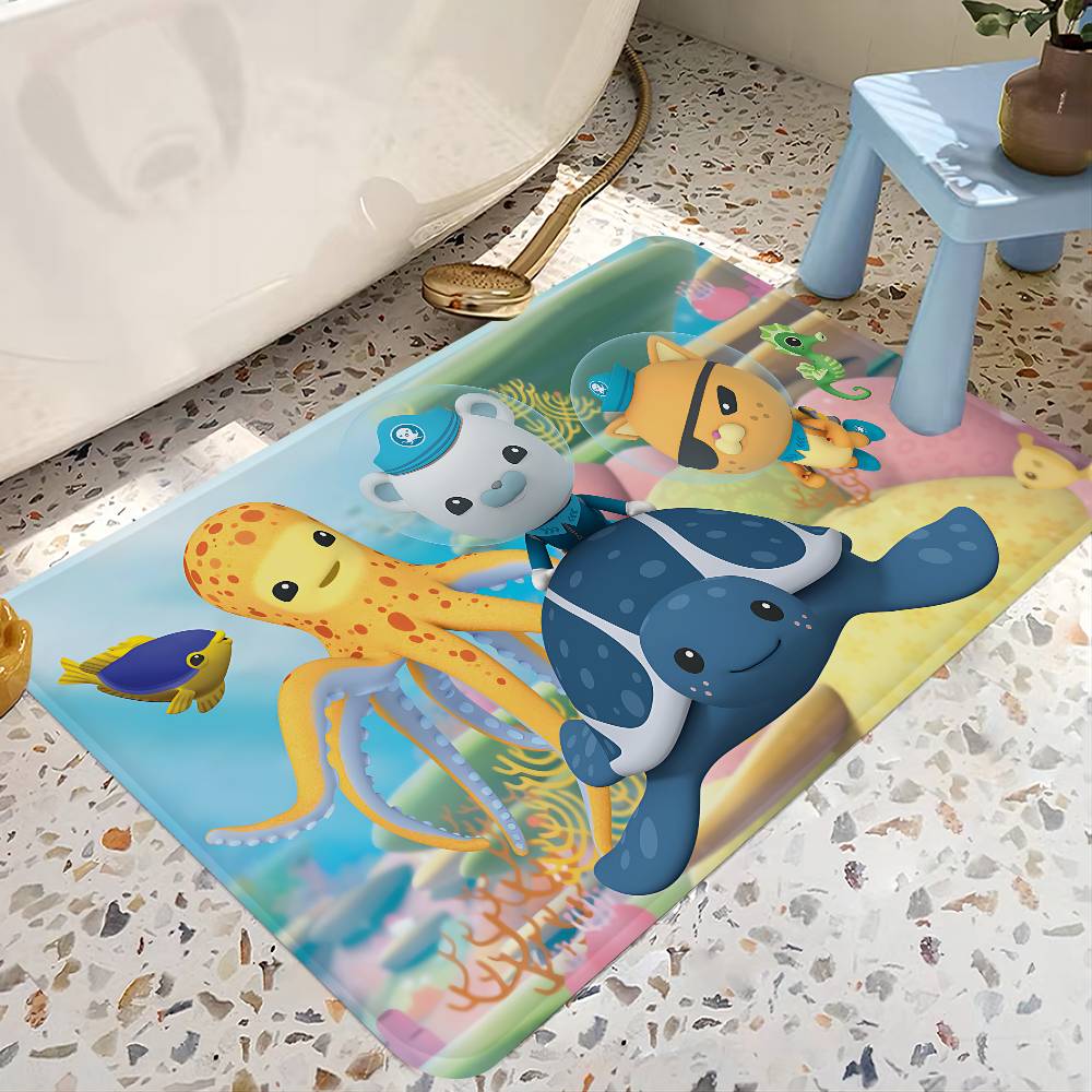 Cute Octonauts Anime Cartoon Floor Mat Nordic Style Home Doormat Bathroom-Toilet Mats Bedroom Hotel Decor Mat