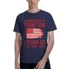 Custom Unisexs America Turns 250 I Turn 50 1976 50th Birthday T Shirt Short Sleeves Cotton Tshirts Casual Usa Flag Tees Slim Fit