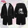 JoJos Bizarre Adventure Anime Hooded Trench Coat Students Winter