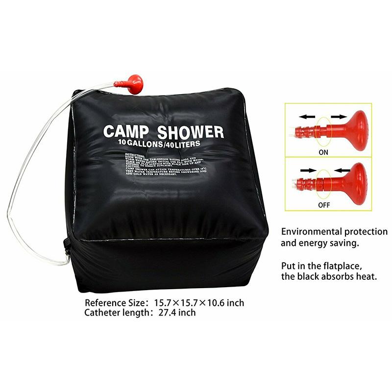 20л/40л мешок для воды с энергетическим подогревом для купания портативный солнечный с подогревом на открытом воздухе сумка для душа для кемпинга сумка для воды для пикника пеший туризм хранение воды