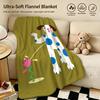 Artist AAndy Huangg Throw Warm Soft Flannel Blanket Multiuse for Sofa Bed Camping Travel Nap