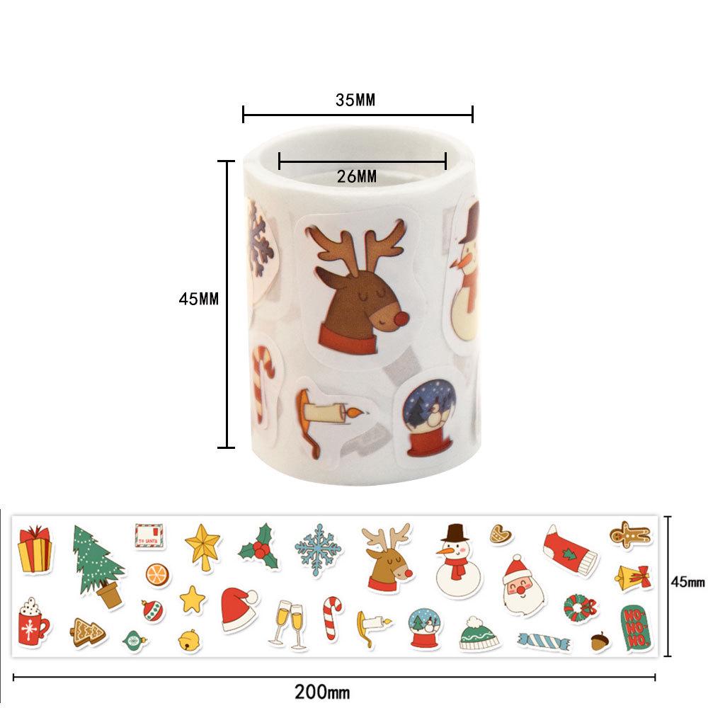 Cartoon Christmas Gift & Reward Self-Adhesive Stickers
