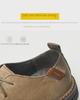 Men's Large Size Leather Loafers: Spring Low-Top Breathable Casual Shoes In British Fashion Style