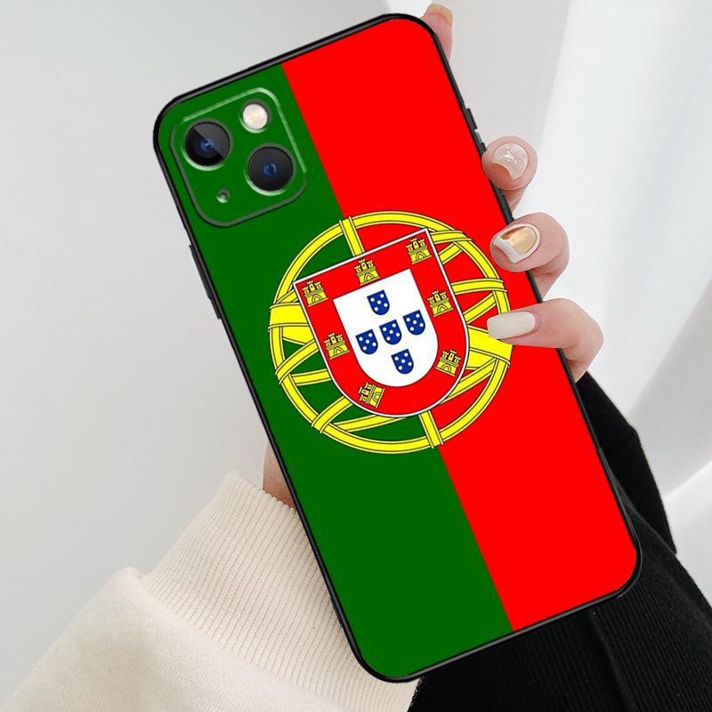 Portugal Flag Phone Case For iPhone 17 Pro Max 16 15 14 11 12 13 Pro Max mini 15 16 Plus 16e 17 Air Cover