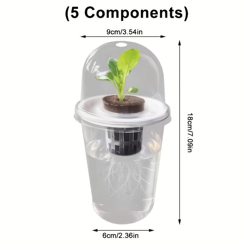1-1pc Visible Clear Plants Germination Cup Hydroponic Seed Planter Pots Reusable Durable Seed Starter Tray Plastic View Cups