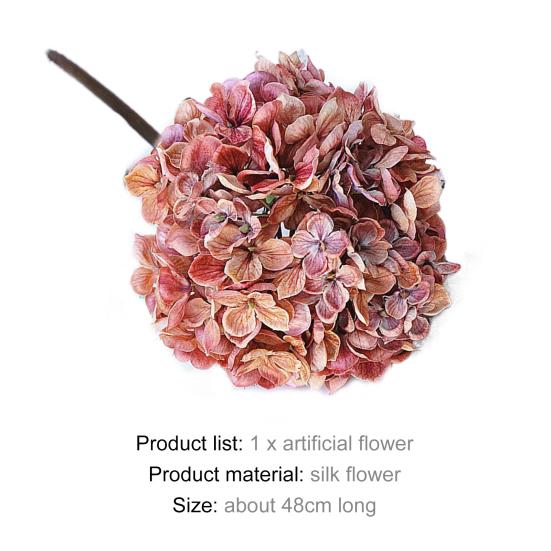 Имитация цветка, яркий, легкий уход, сохранение свежести, уникальный хороший визуальный эффект, искусственная гортензия, домашний декор