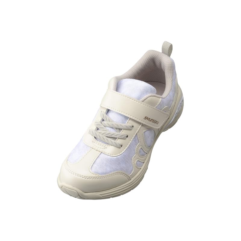 Кроссовки Shunsoku для длинных красивых LEJ см Дети, Девочки, Легкие, Стопы, Ноги, 16-23см, 2E, 8170, Слоновая кость, 17.0