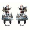 Santa Christmas Garden Stakes,Santa Snowman Plug Sign Christmas Ornaments Acrylic 2D Yard Signs For Outdoor Holiday Decorations