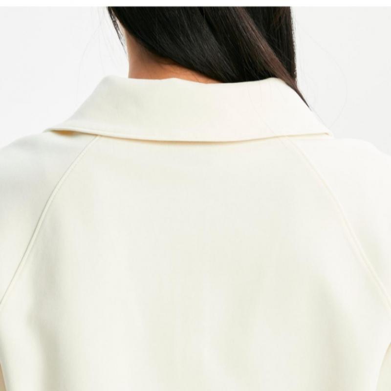 New Balance Футболка с длинным рукавом Kqj Nbnce1W212 64 W Signature Semi Crop Half Zip Up SweatShirt S