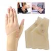 2Pcs Magnetic Therapy Wrist Hand Thumb Support Gloves Silicone Gel Arthritis Pressure Corrector Massage Pain Relief Gloves