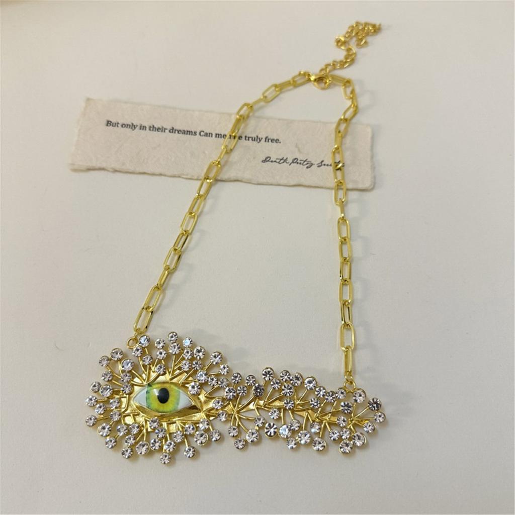 Tooxika Французский Парижский Стиль Индивидуальность Взрыв Глаза Полные Бриллиантов Ожерелье Легкая Роскошь Высокое Чувство Моды Подиум Цепочка на Ключицу для Женщин