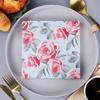 20 шт./пакет Винтажная роза Цветок Печатная бумага Одноразовая посуда Салфетки для ужина Свадебная вечеринка Декор