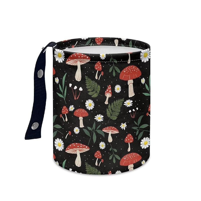 Daisy Cute Collapsible Portable Trash Can for Car Front Seat, Back Seat, Floor, Headrest Rubbish Bin