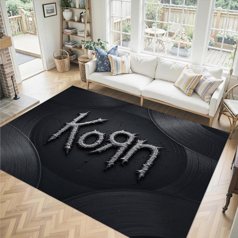 Korn Design Crystal Velvet Carpet Cozy Non?Slip Printed Rug For Bedroom Living Room Entrance
