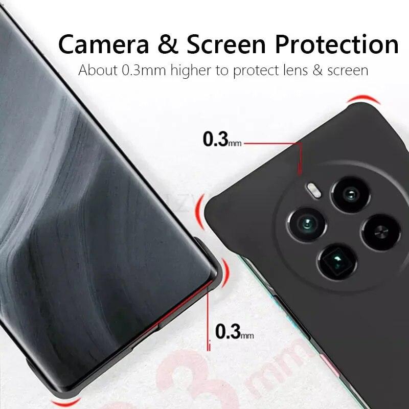 Безрамный тонкий кожаный матовый жесткий чехол для задней панели из ПК для Realme 12 Pro Plus Realme12 Pro + Plus 5G ярких цветов без полей, противоударный бампер