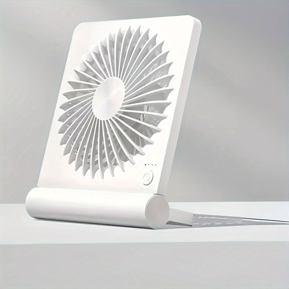 Folding Desk Fan Lightweight Ultra-thin Mini Fan Table Fan Small USB Fan Outdoor