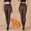 Носите нейлоновые теплые осенне-зимние проникающие сквозь кожу леггинсы большого размера с бархатными женскими черными проникающими сквозь кожу колготками с ластовицей