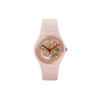 Swatch Кварцевые часы 30 метров водонепроницаемые Унисекс 41 мм Скелетонный циферблат Пластиковый корпус Силиконовый ремешок Унисекс часы SUOP107