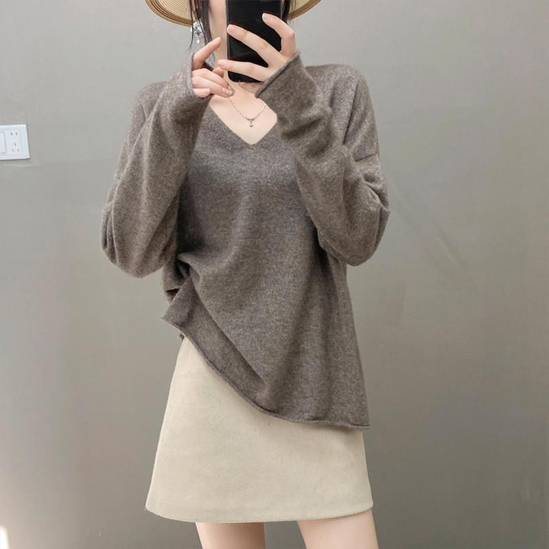 Женский свитер Qinghe 100% чистый кашемир - Ультрамягкий роскошный зимний пуловер