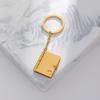 Stainless Steel Book Necklace with Photo Frame Pendant - DIY Engraved Couple or Parent-Child Cross-border Ornament Collection