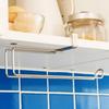 1 Piece Stainless Steel Kitchen Paper Towel Rack Card Holder Plastic Wrap Storage Cabinet Hanger No Punch Required Hanging Kitch
