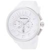 Tendence Gulliver Round Chronograph 51mm Watch with White Dial, Stainless Steel, Mineral Glass, and Quartz Movement (TG036013)