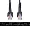 Cablecc RJ45 Stretch Coiled Cable Cat6 8P8C UTP LAN Ethernet Network Patch Extension Cable 6.56ft/2.0m