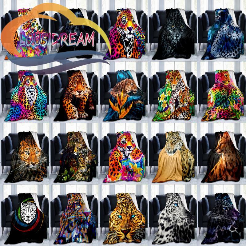 Пушистое одеяло с изображением леса, гепарда и леопарда, фланелевое теплое мягкое плюшевое одеяло для дивана-кровати, плюшевое одеяло