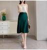 Elegant Retro Satin Acetate Umbrella Skirt for Women