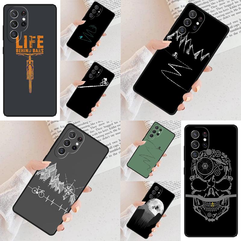Чехол для мобильного телефона для Samsung Galaxy S26 Ultra S25 S24 S23 S22 S21 S20 Note10 с изображением горного велосипеда MTB